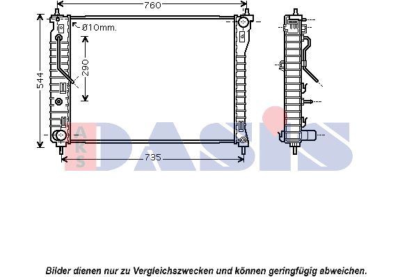 AKS DASIS Radiators, Motora dzesēšanas sistēma 150078N